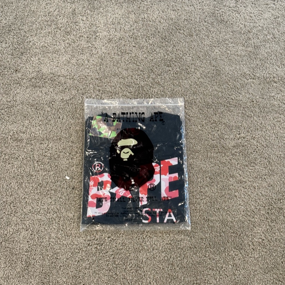 A Bathing Ape Black Graphic Tee